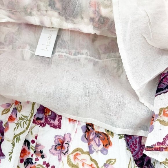 NWT House of Harlow 1960 Floral Tiered Mini Skirt Size M NWT - Picture 5 of 9